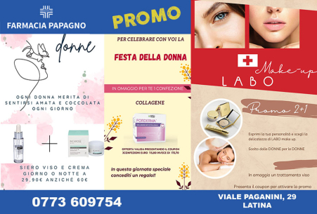 promozioni festa donna farmacia papagno
